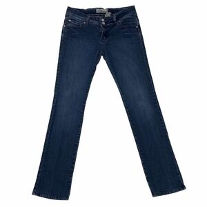 BOTIN Faded Dark Wash Denim Blue Skinny Jeans